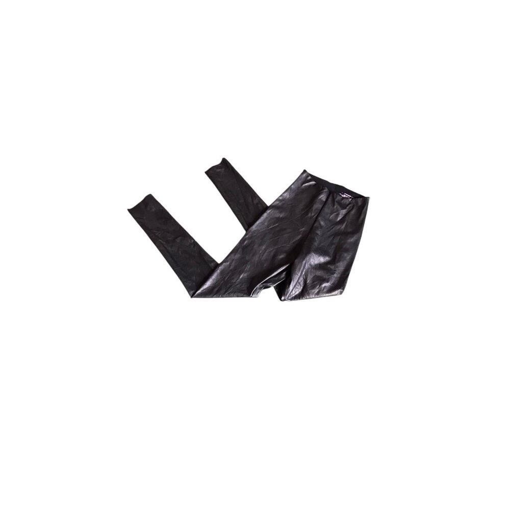 Commando Control Black Faux Leather Leggings